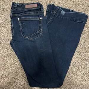 Rock & Roll Cowgirl Dark Indigo Flare Jeans